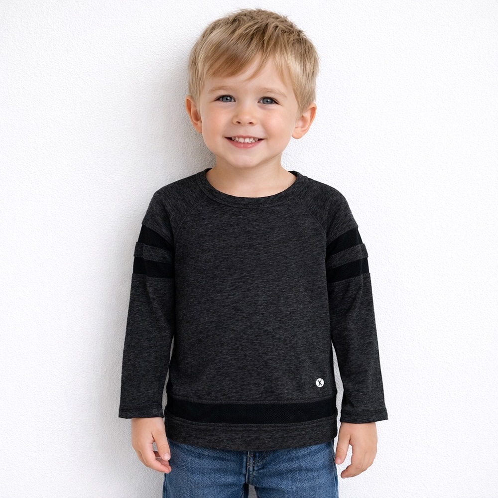 Xersion Athletic Charcoal Long Sleeve Tee